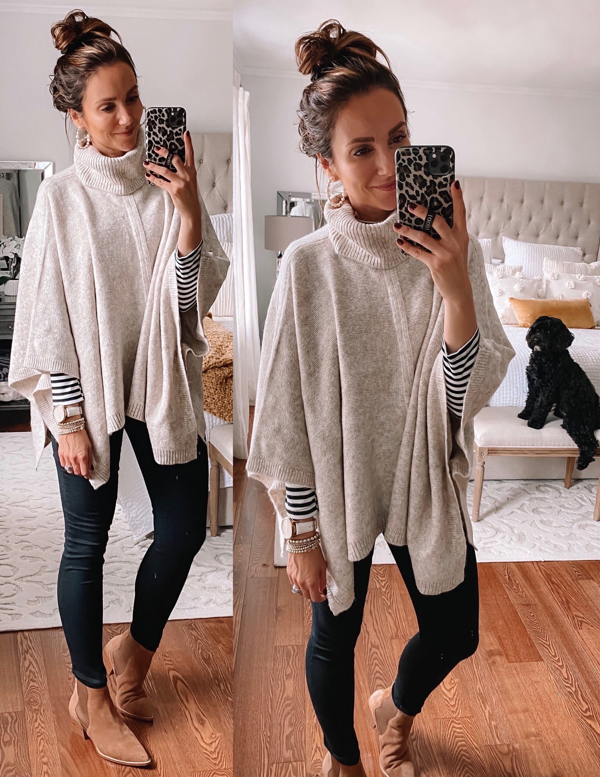 Target style, target poncho, fall outfit idea with poncho