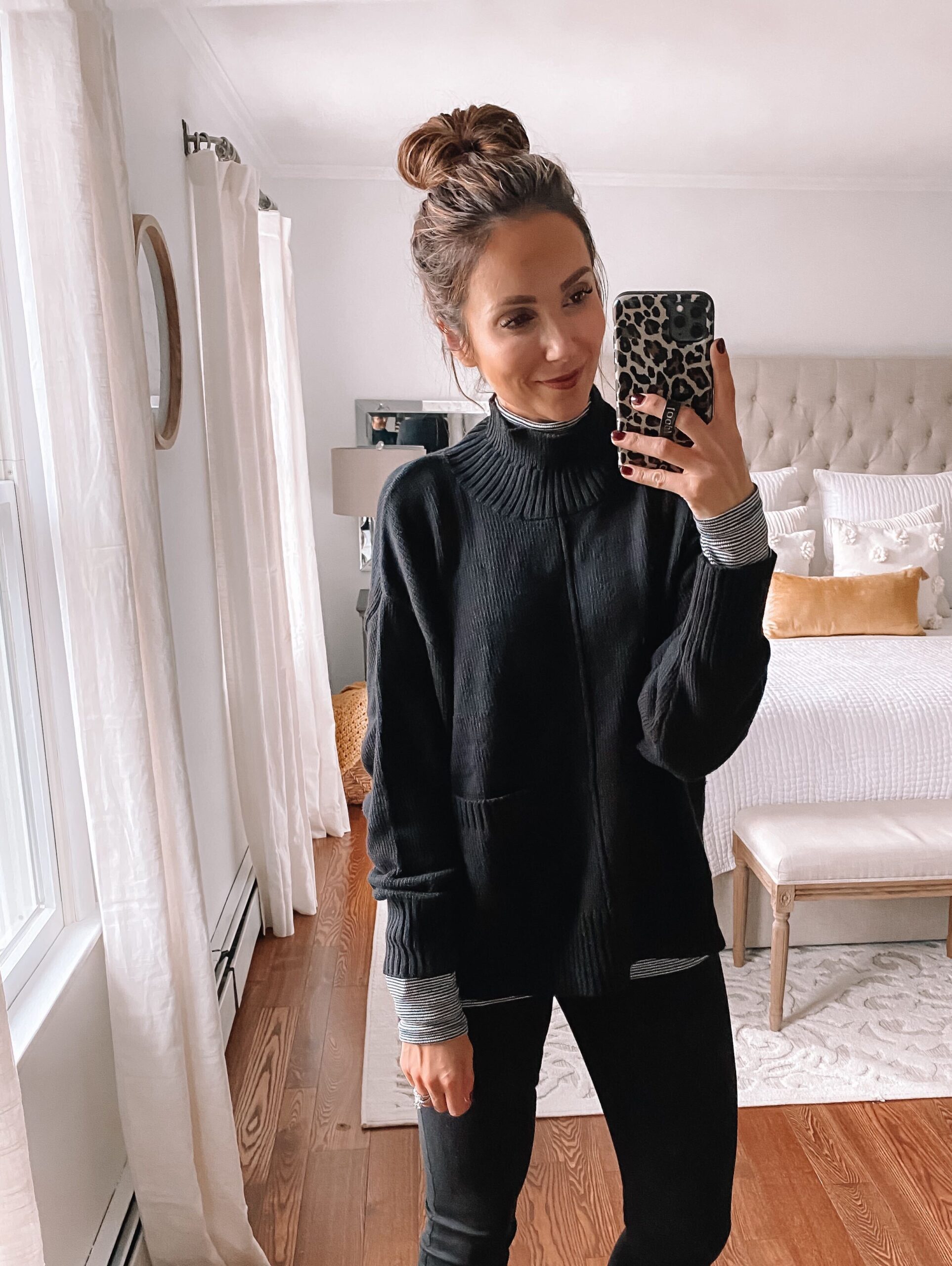 black walmart sweater, fall fashion