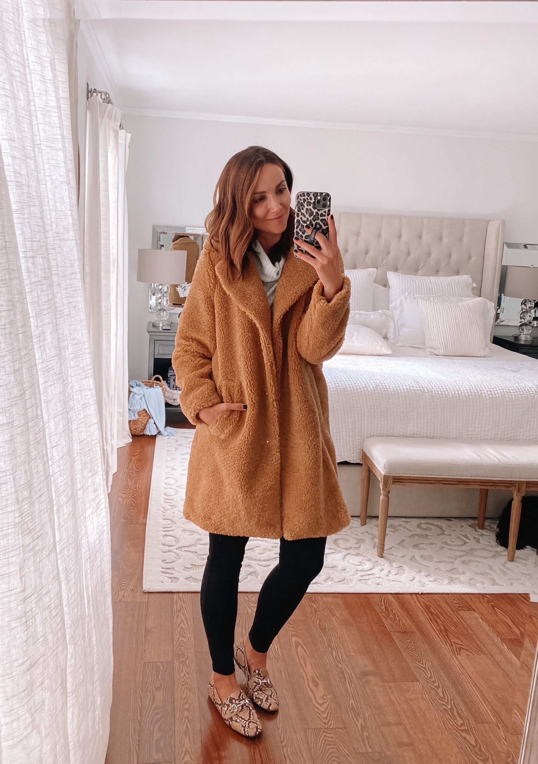 affordable teddy sherpa coat