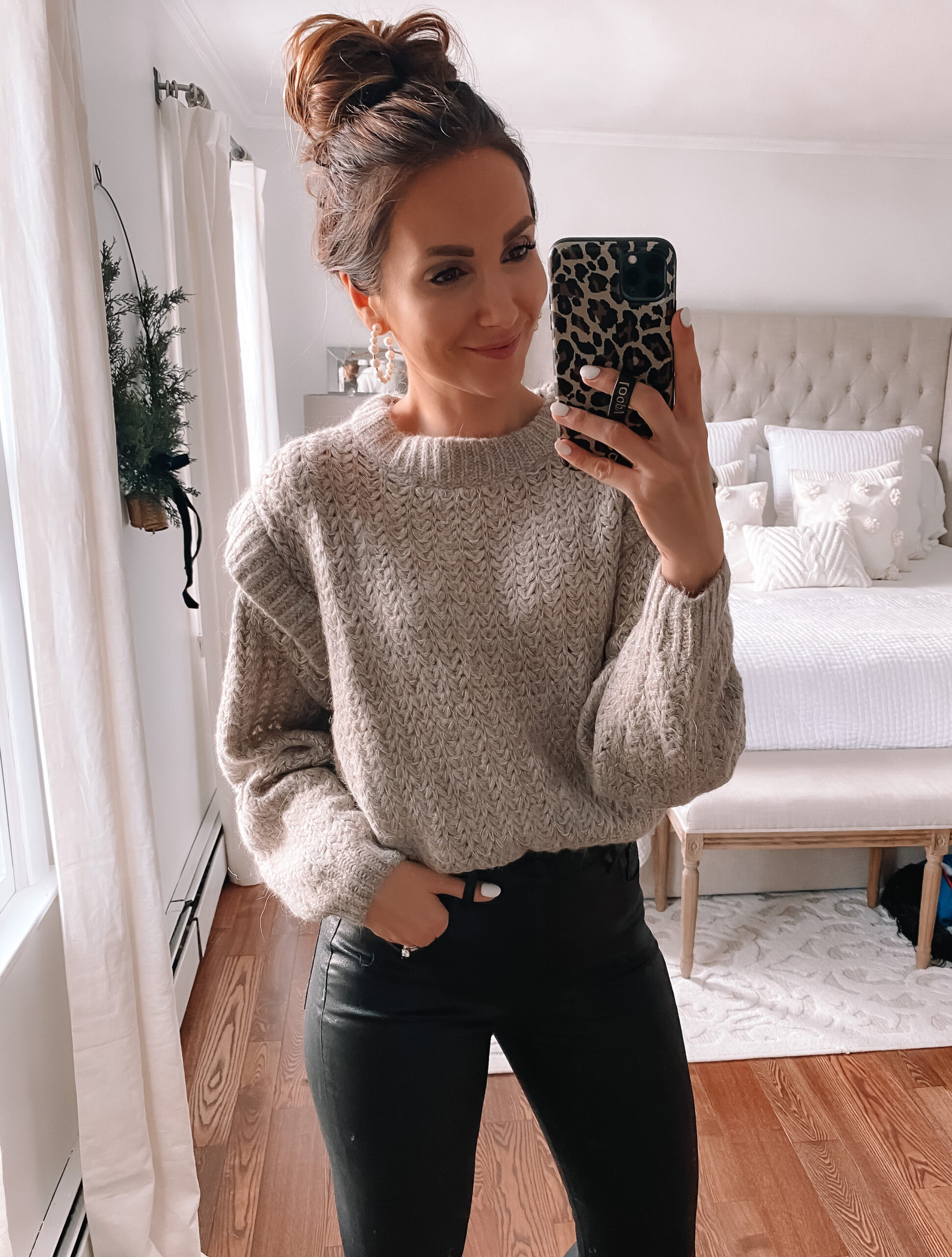 express taupe sweater