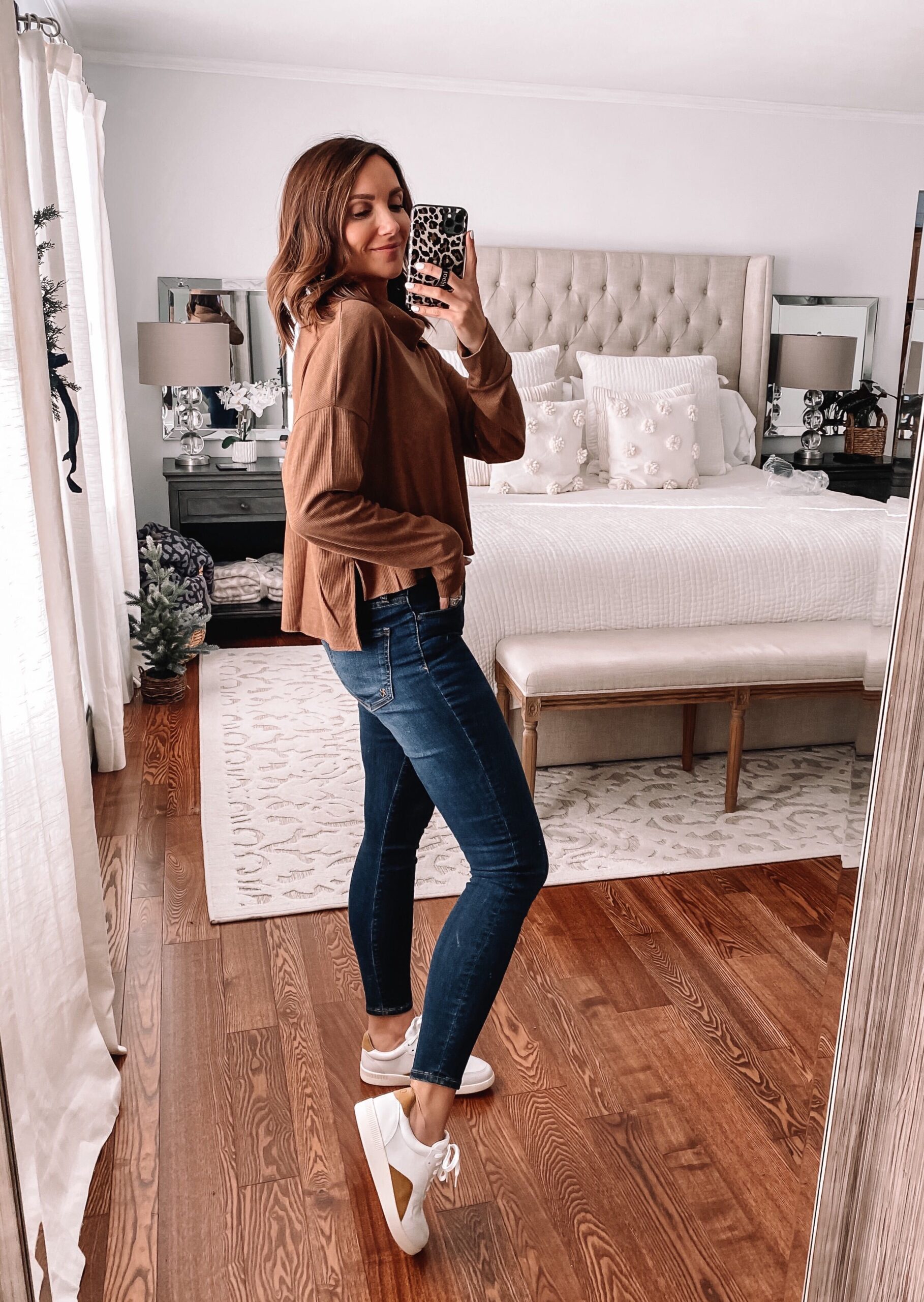 aerie cropped turtleneck