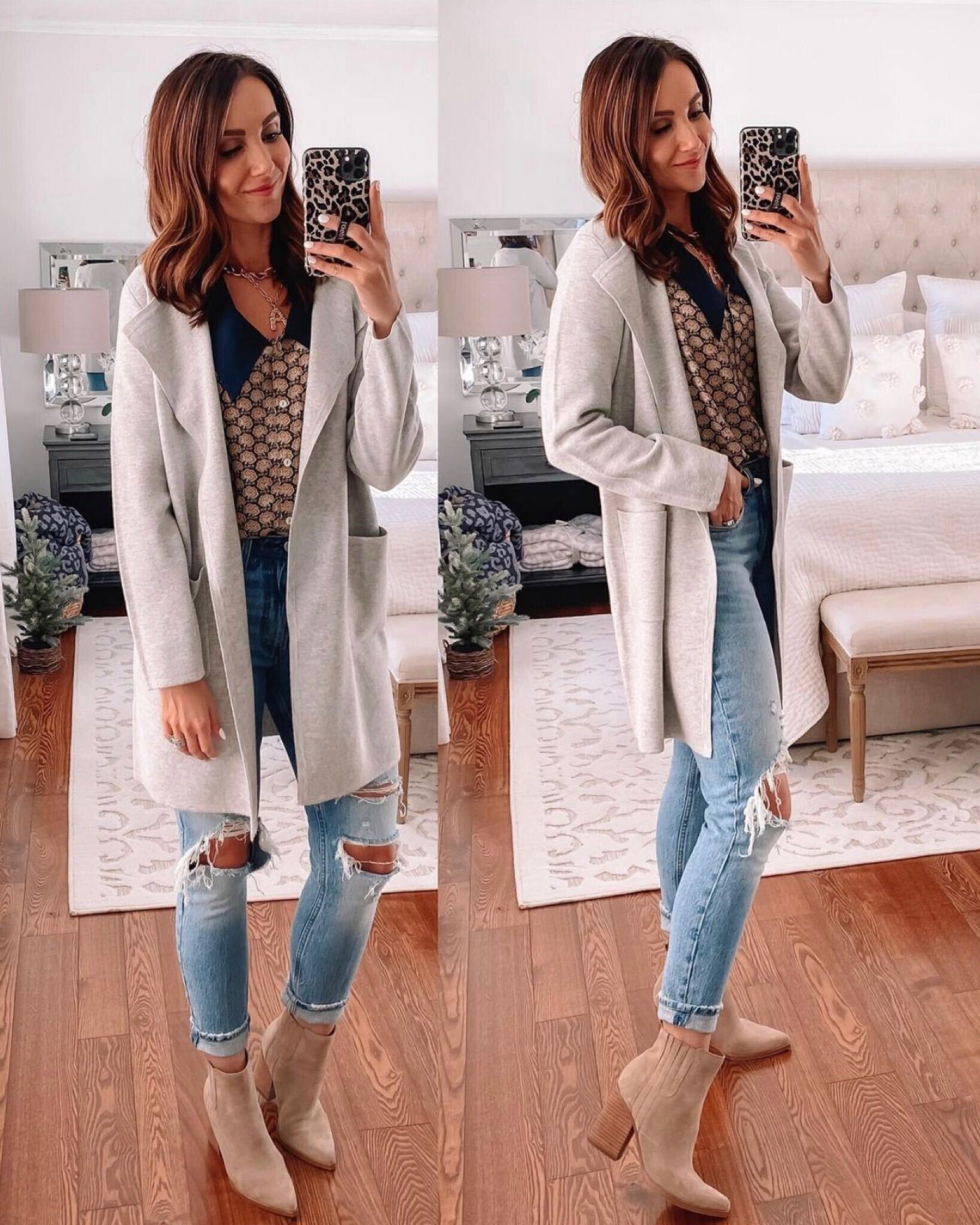 Abercrombie jeans and juliette sweater blazer