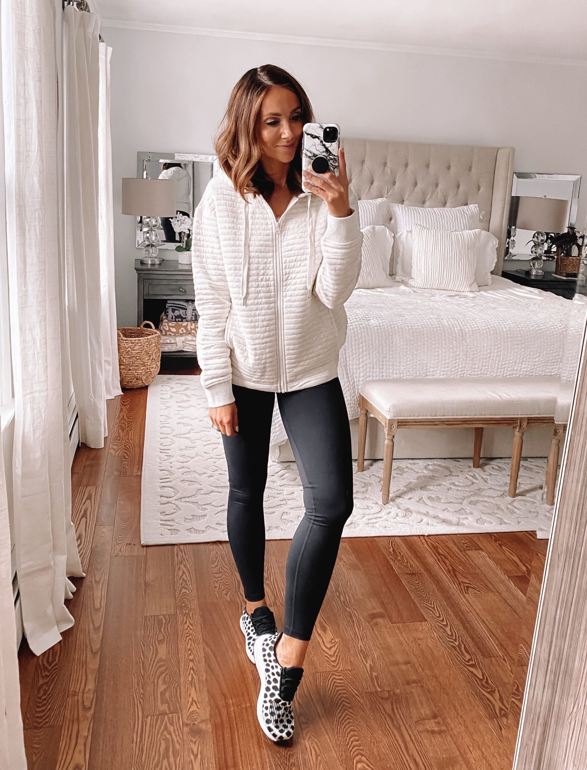 Zella leggings, casual outfit idea