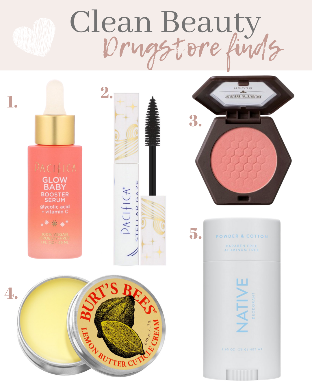 clean beauty drugstore finds