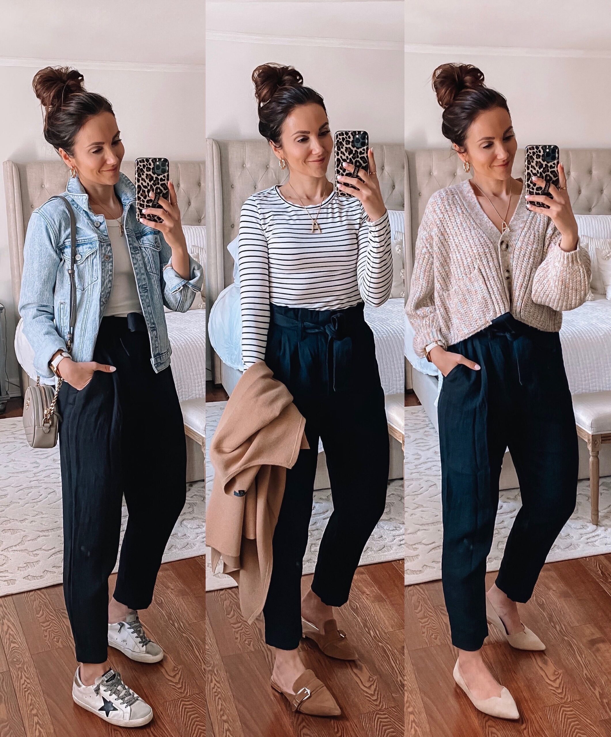 target style, target paperbag pants 3 ways