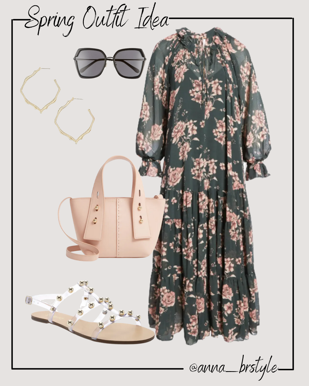 floral dress outfit idea