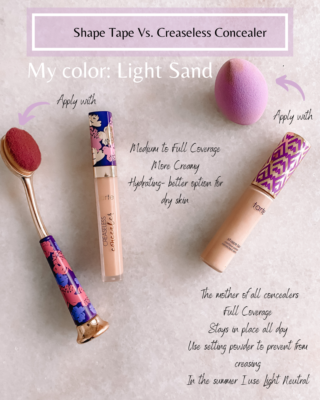 tarte concealer, tarte shape tape