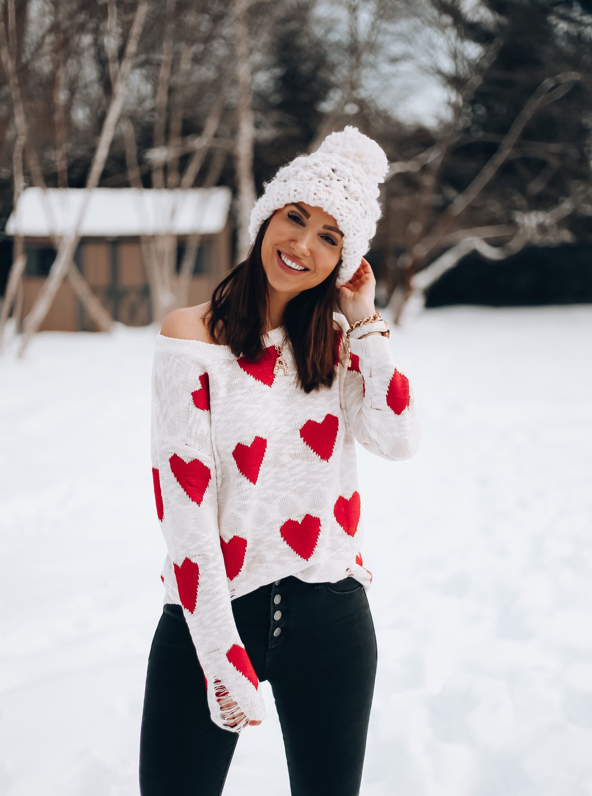 amazon fashion sweater, amazon heart sweater