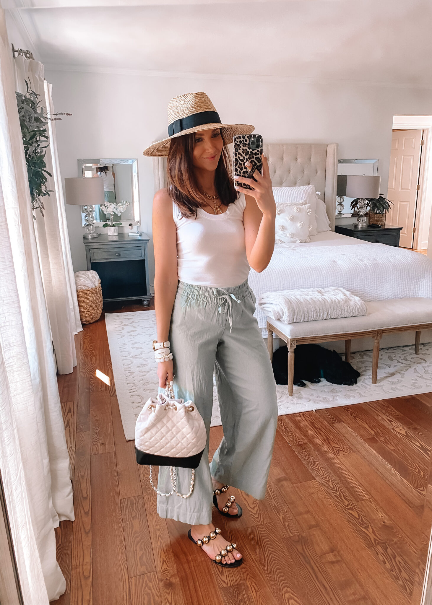 target style, spring outfit, wide leg pants
