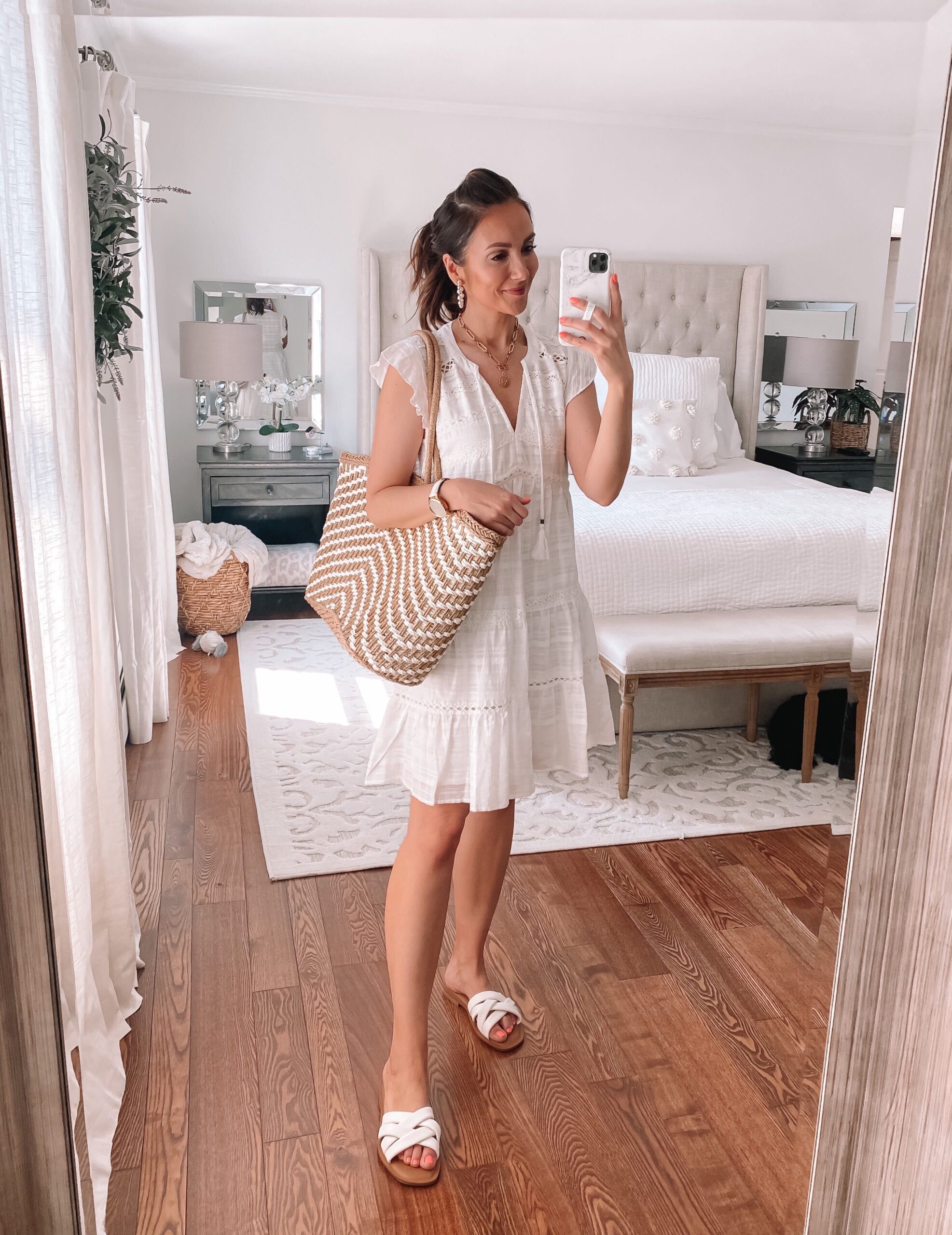 target short white dress