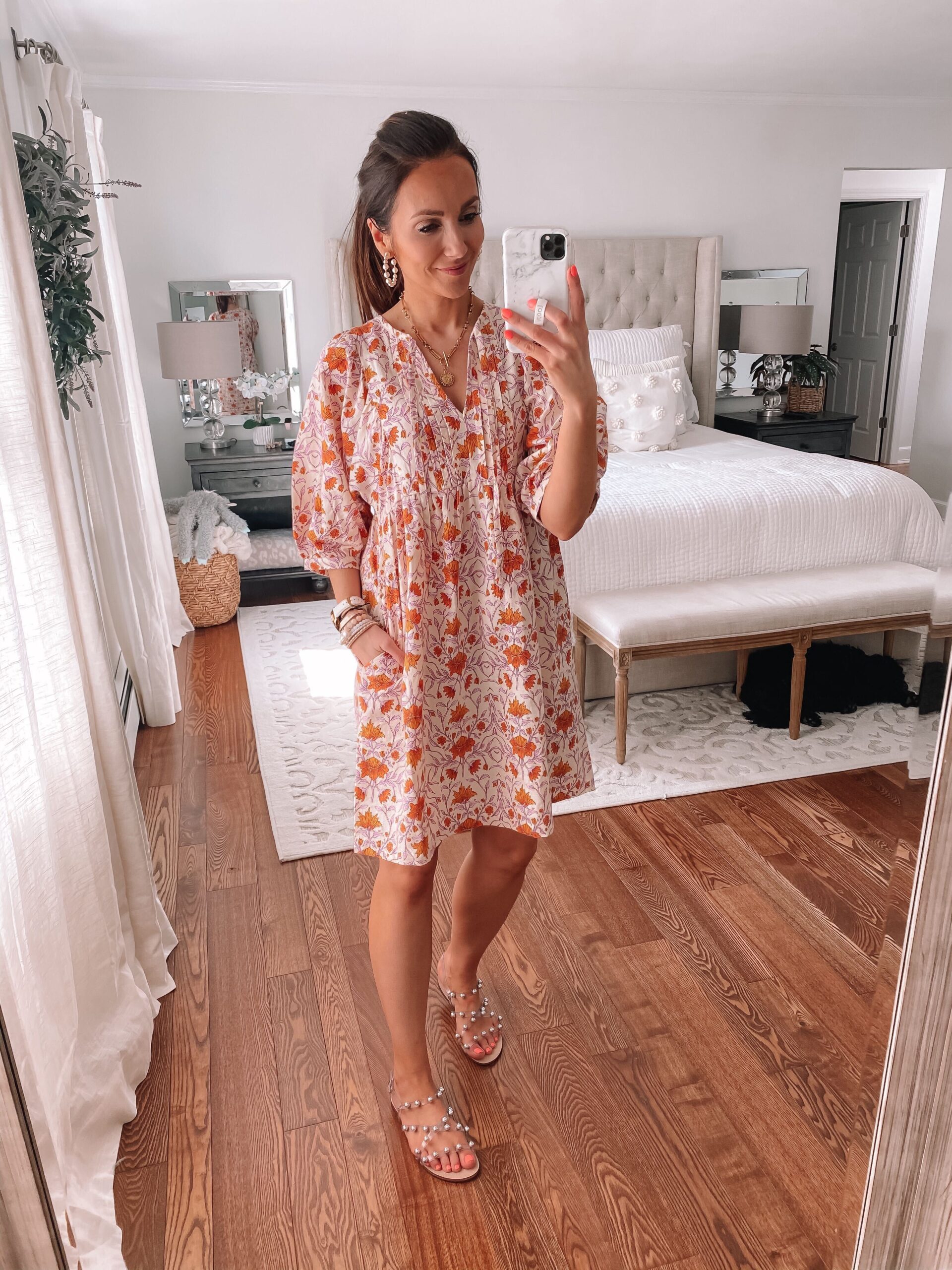 target puff sleeve dress