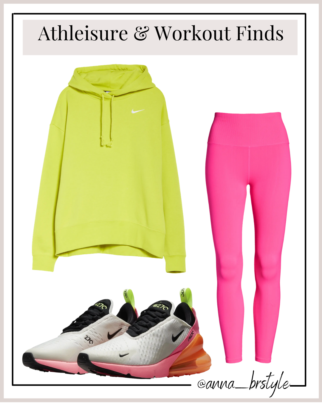 nike hoodie, nike sneakers, pink leggings