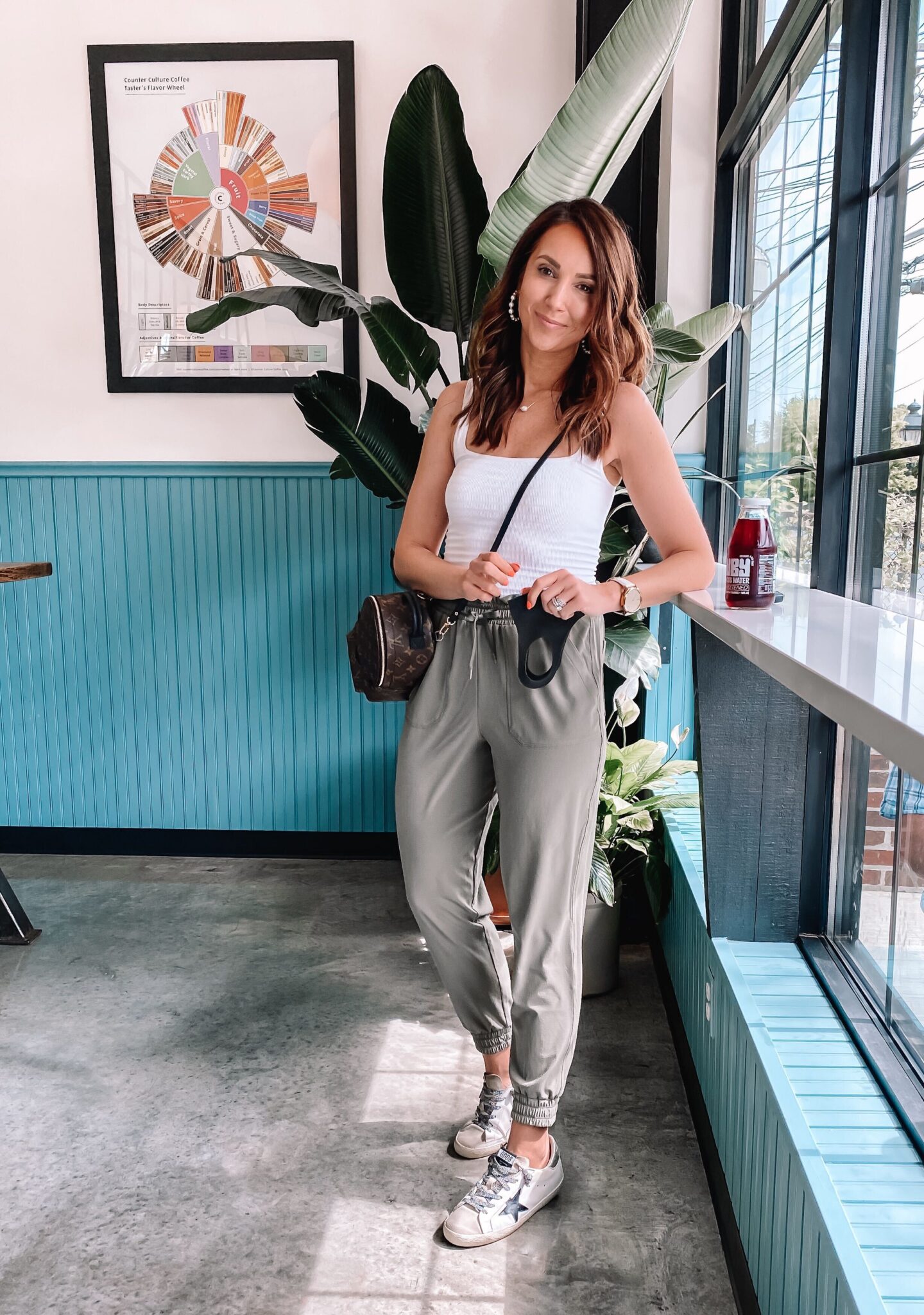 athleisure style, zella joggers and tank