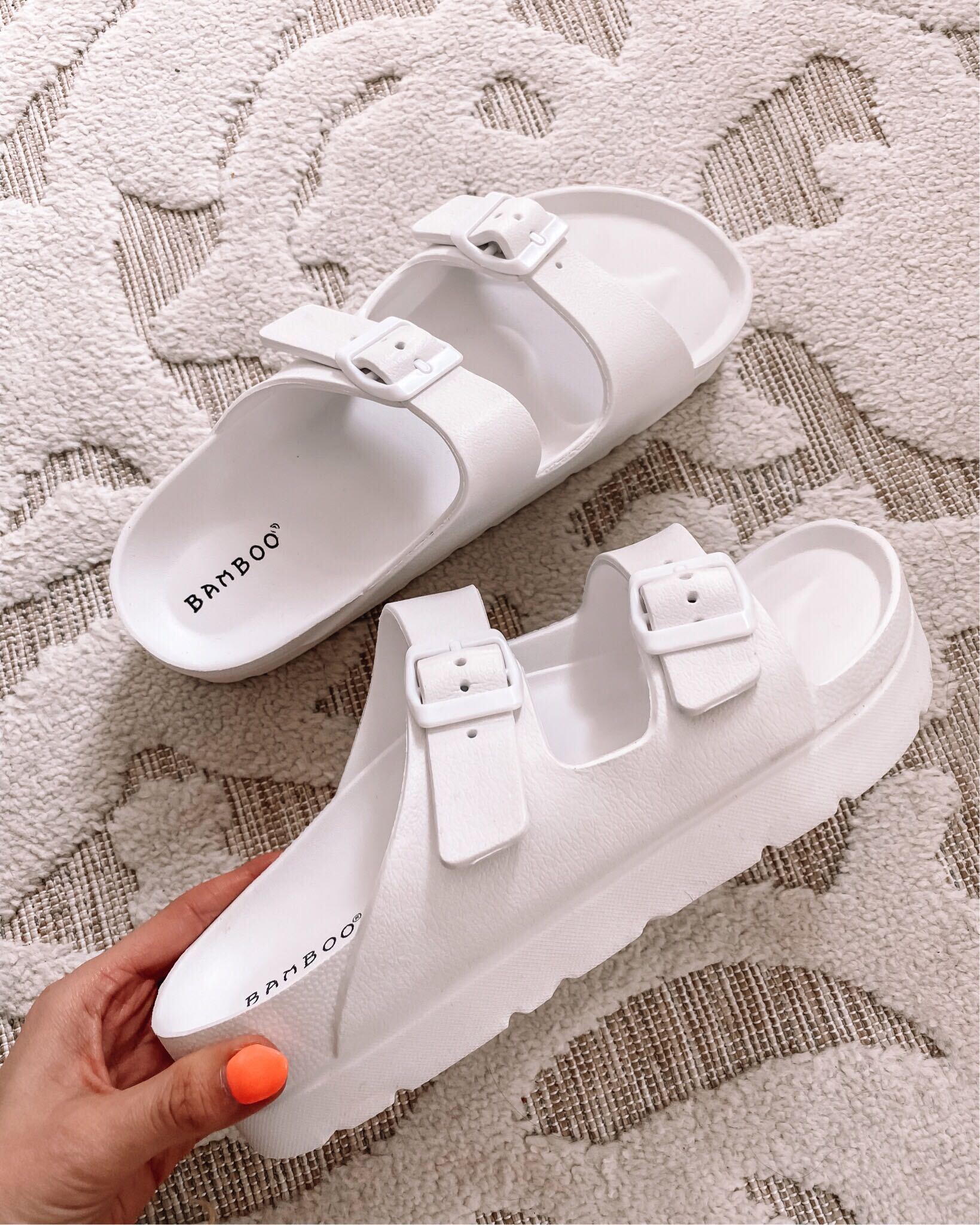 forever 21 white sandals