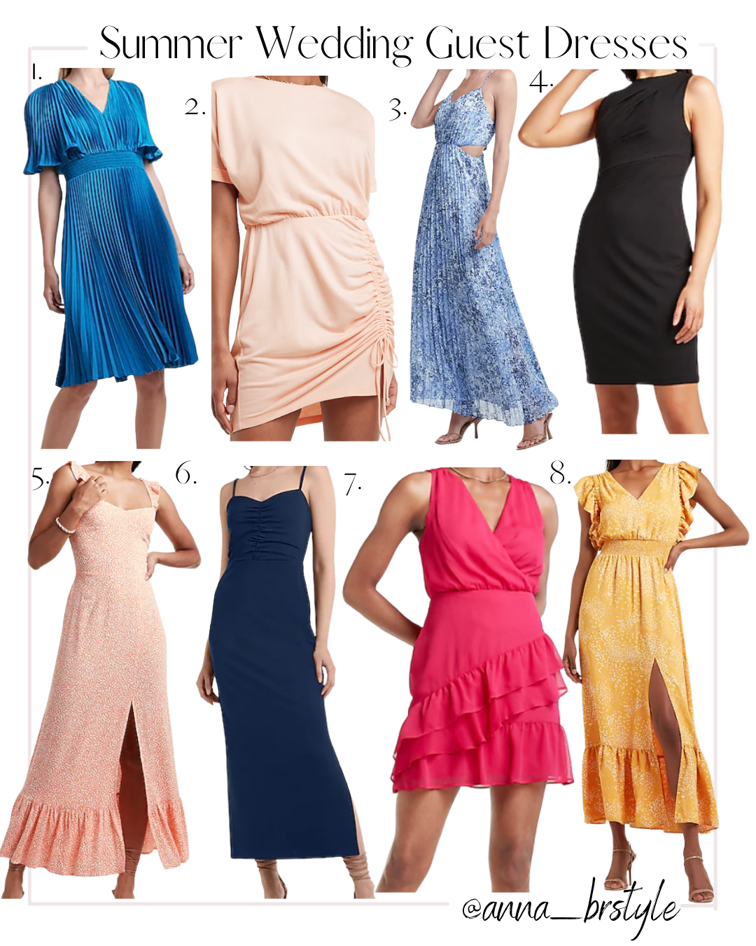 Wedding Guest Dresses For Summer - Blushing Rose Style Blog