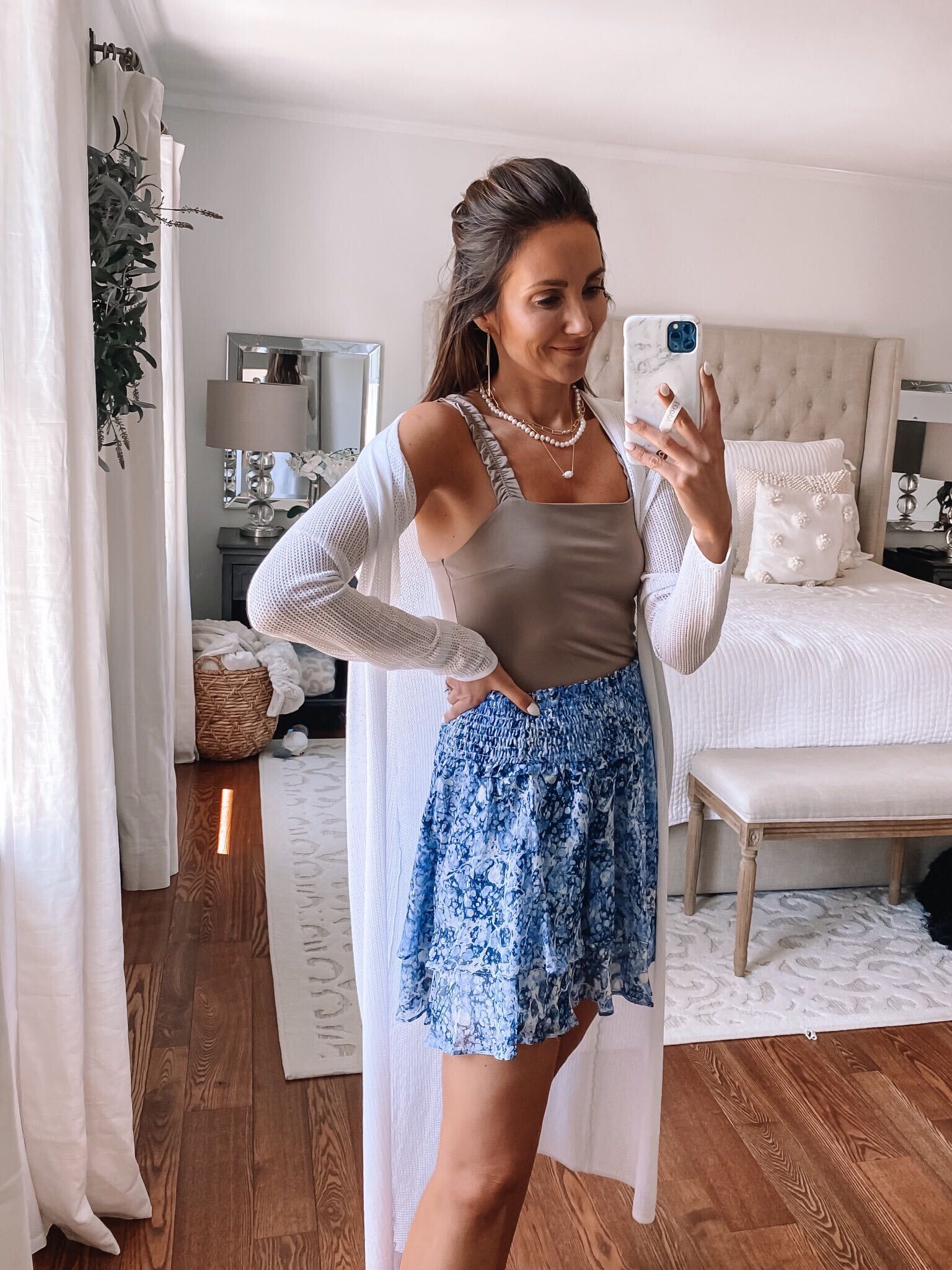 express shorts and top