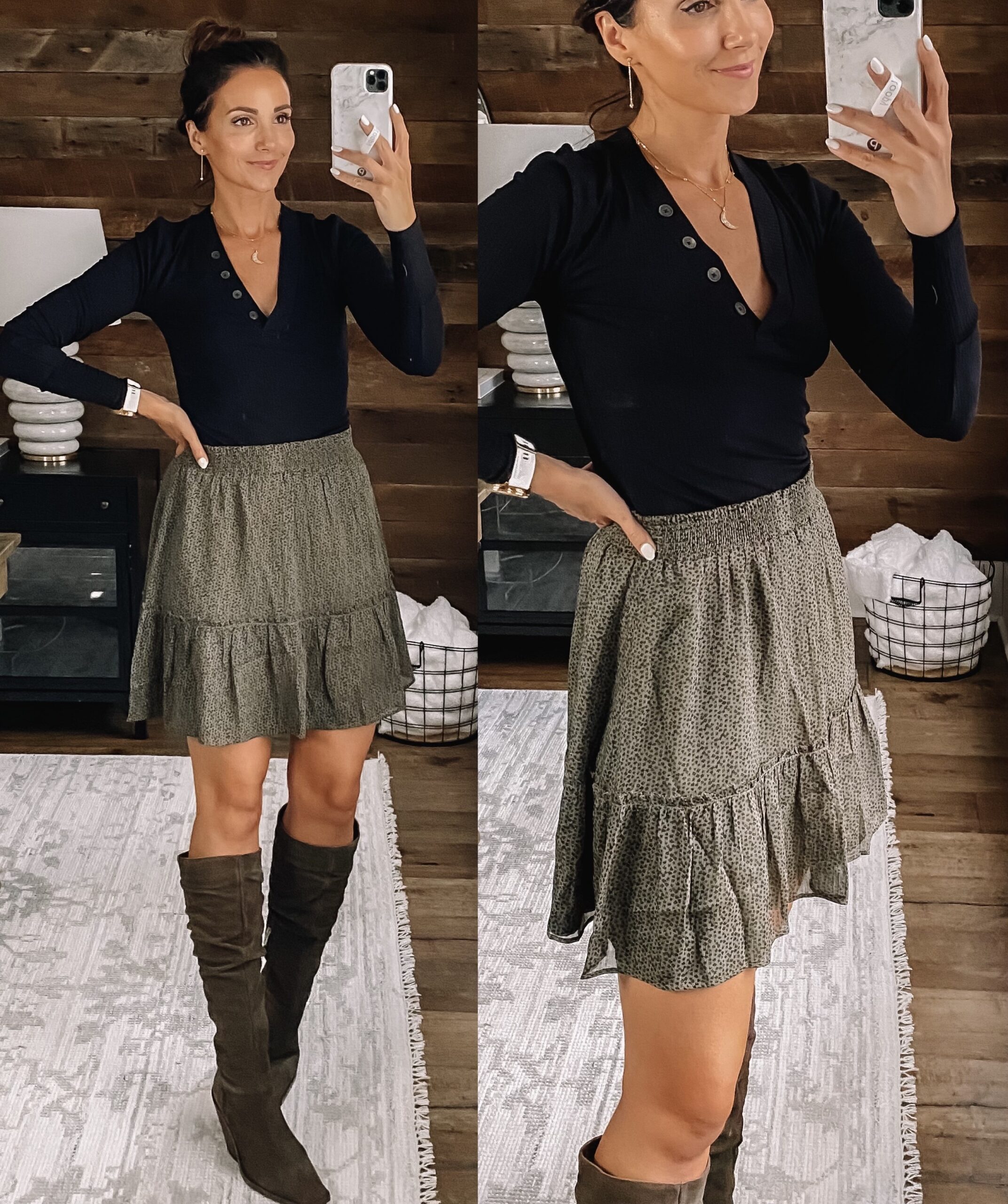 loft fall style, loft skirt