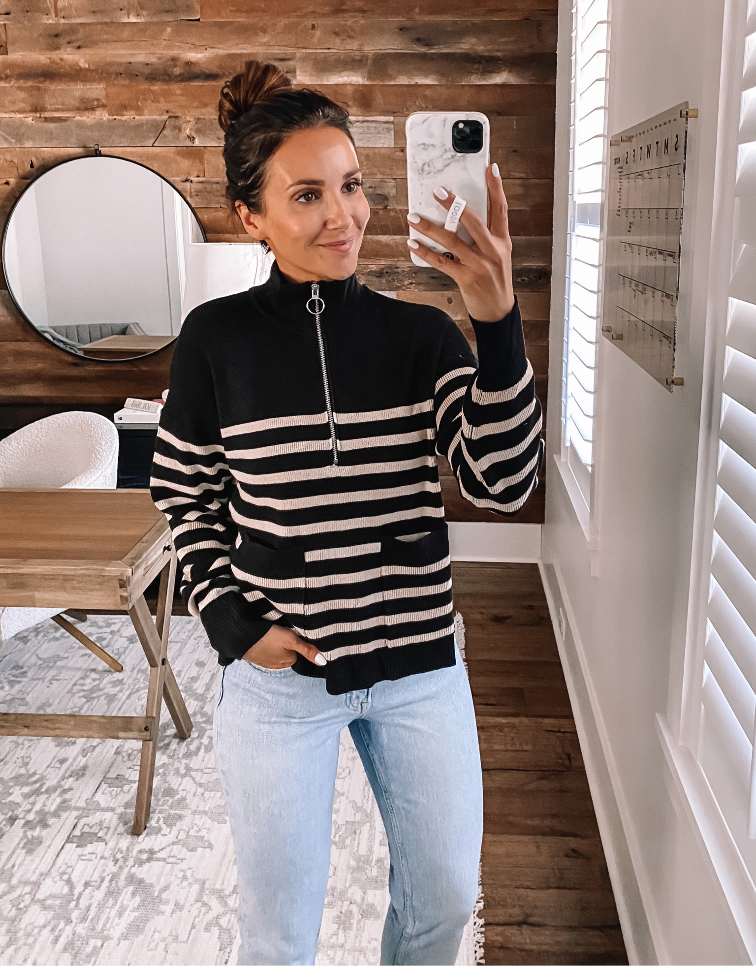 walmart stripe sweater, walmart fashion finds, walmart fall fashion