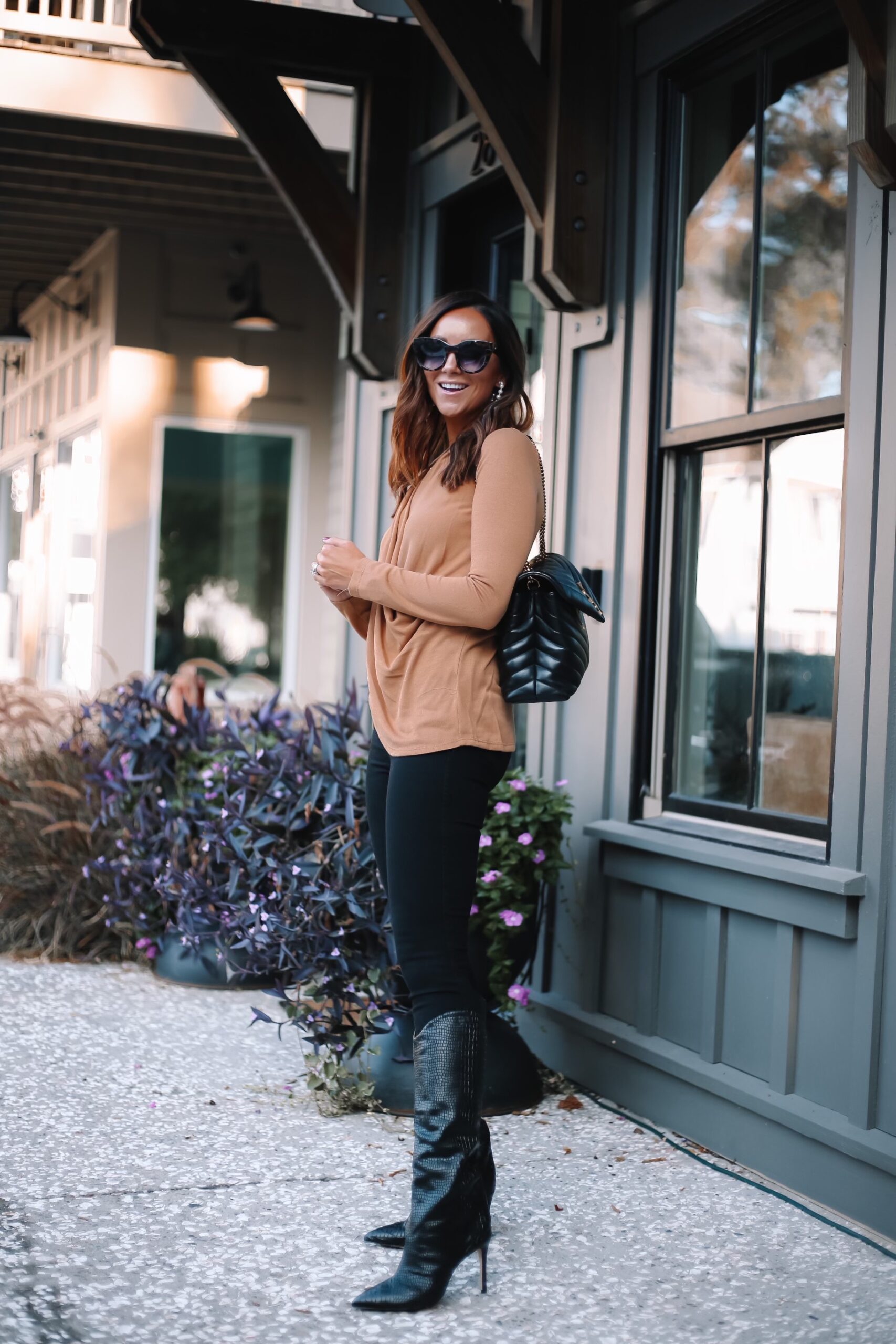 nordstrom fall style, fall outfit, spanx jeans