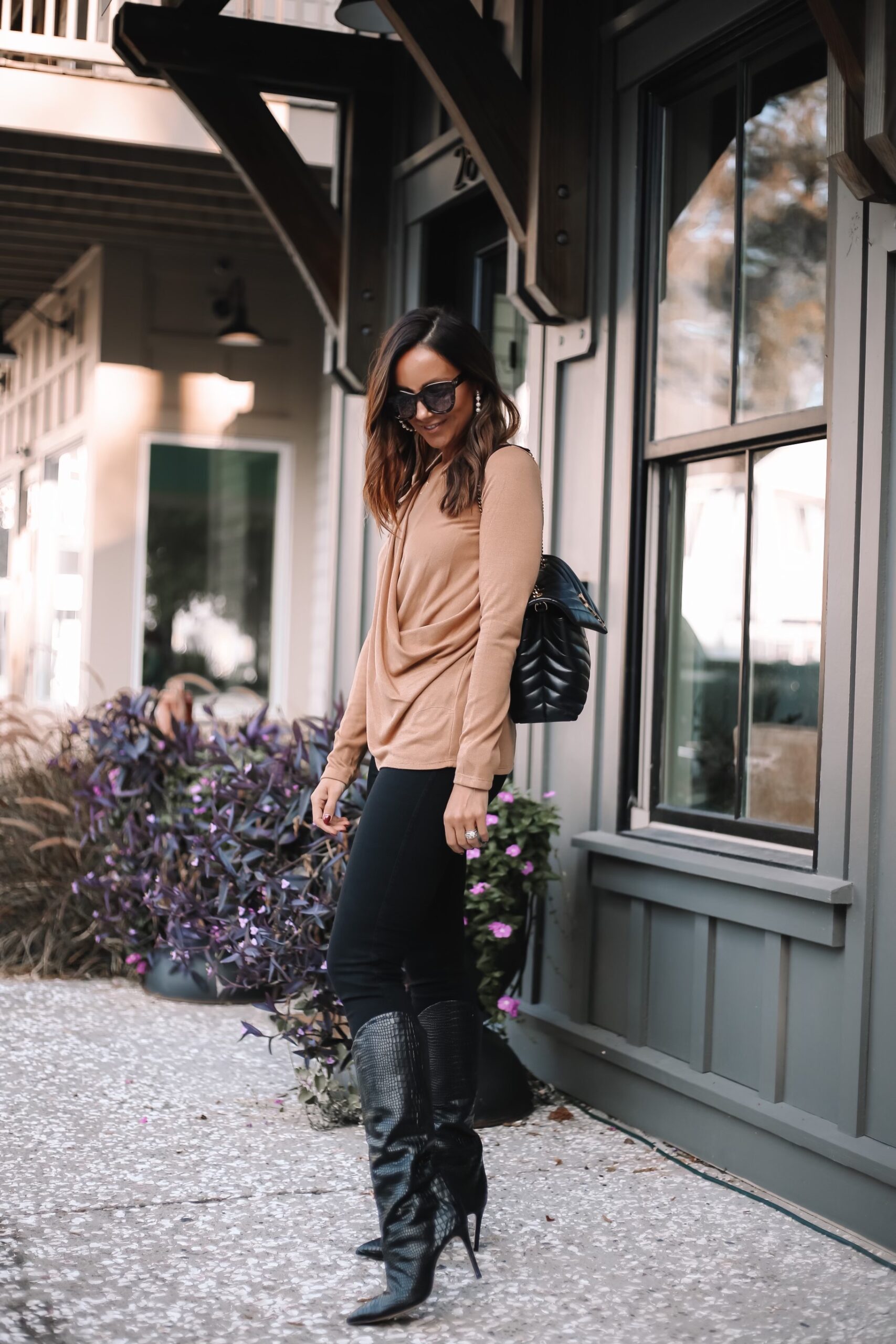 nordstrom knit top, fall style, fall outfit