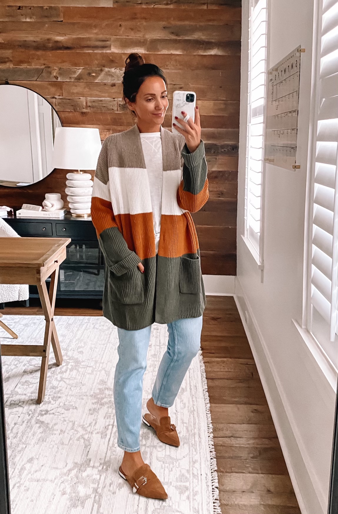 walmart fall fashion, walmart fall outfit, cardigan and jeans