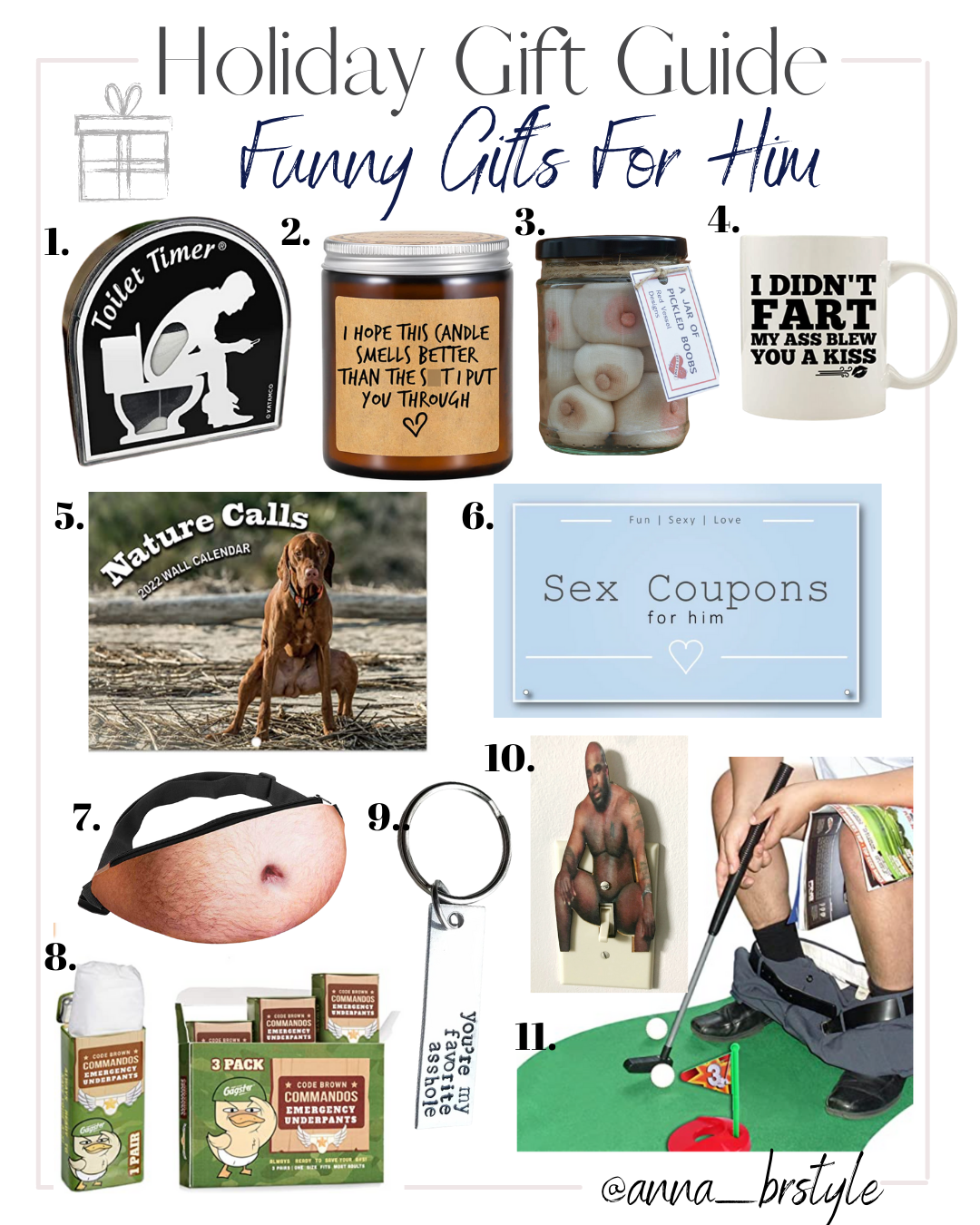 funny gift ideas for him