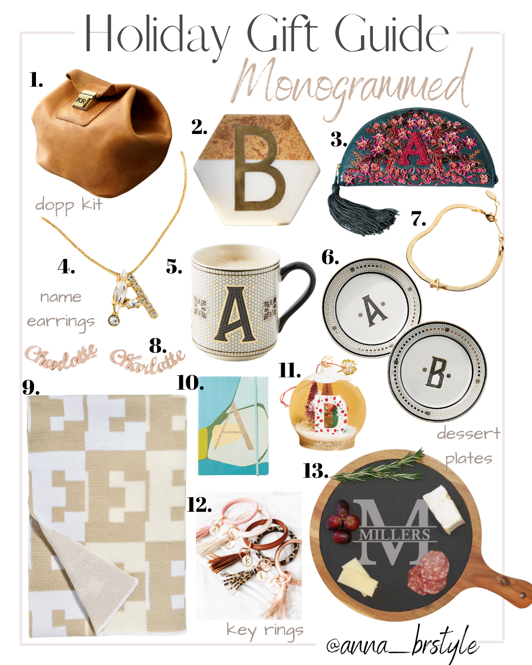 monogram gift ideas