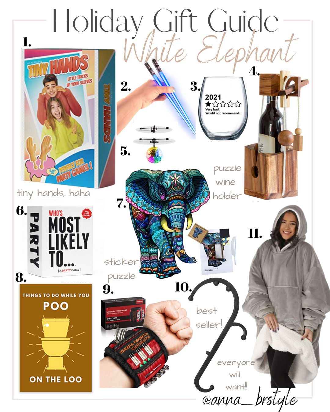 gift guide for white elephant