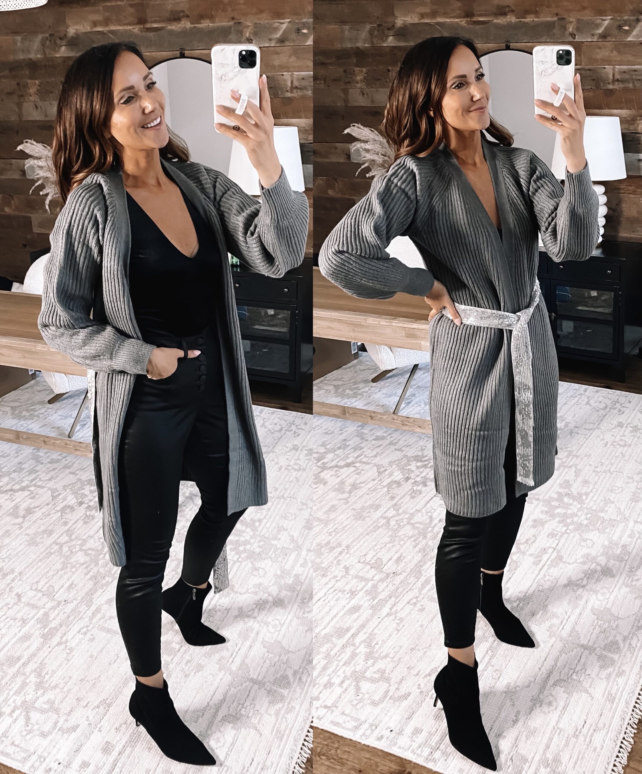 expess belted cardigan