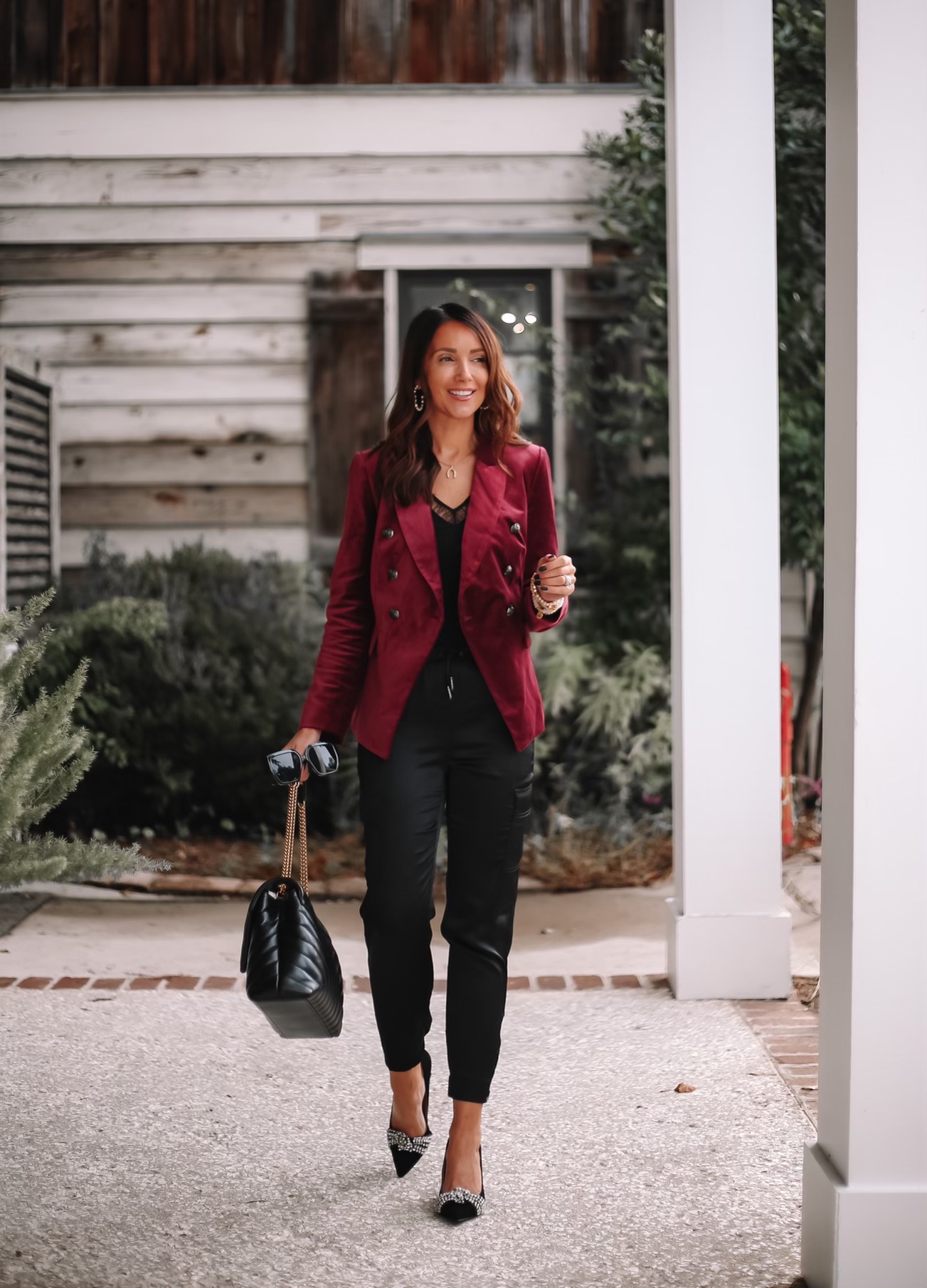 whbm velvet blazer