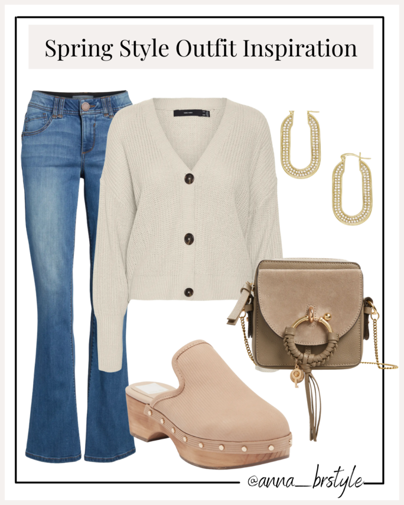 spring outfit with clogs