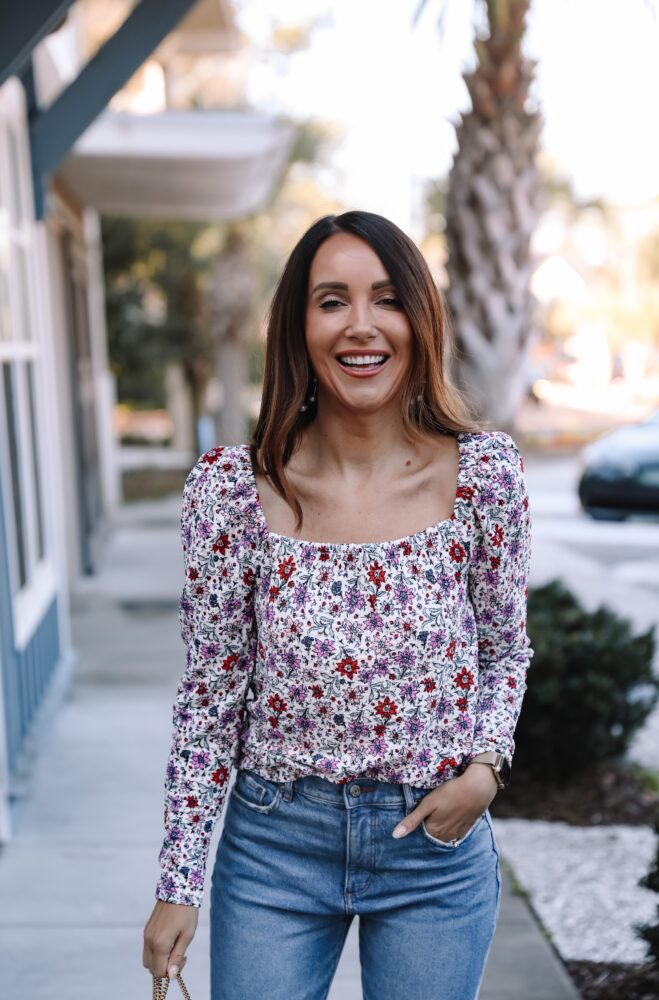 loft floral top