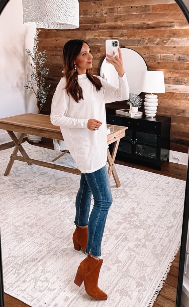 amazon tunic tee and jeans