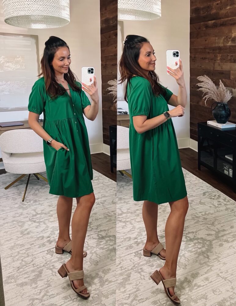 loft kelley green dress