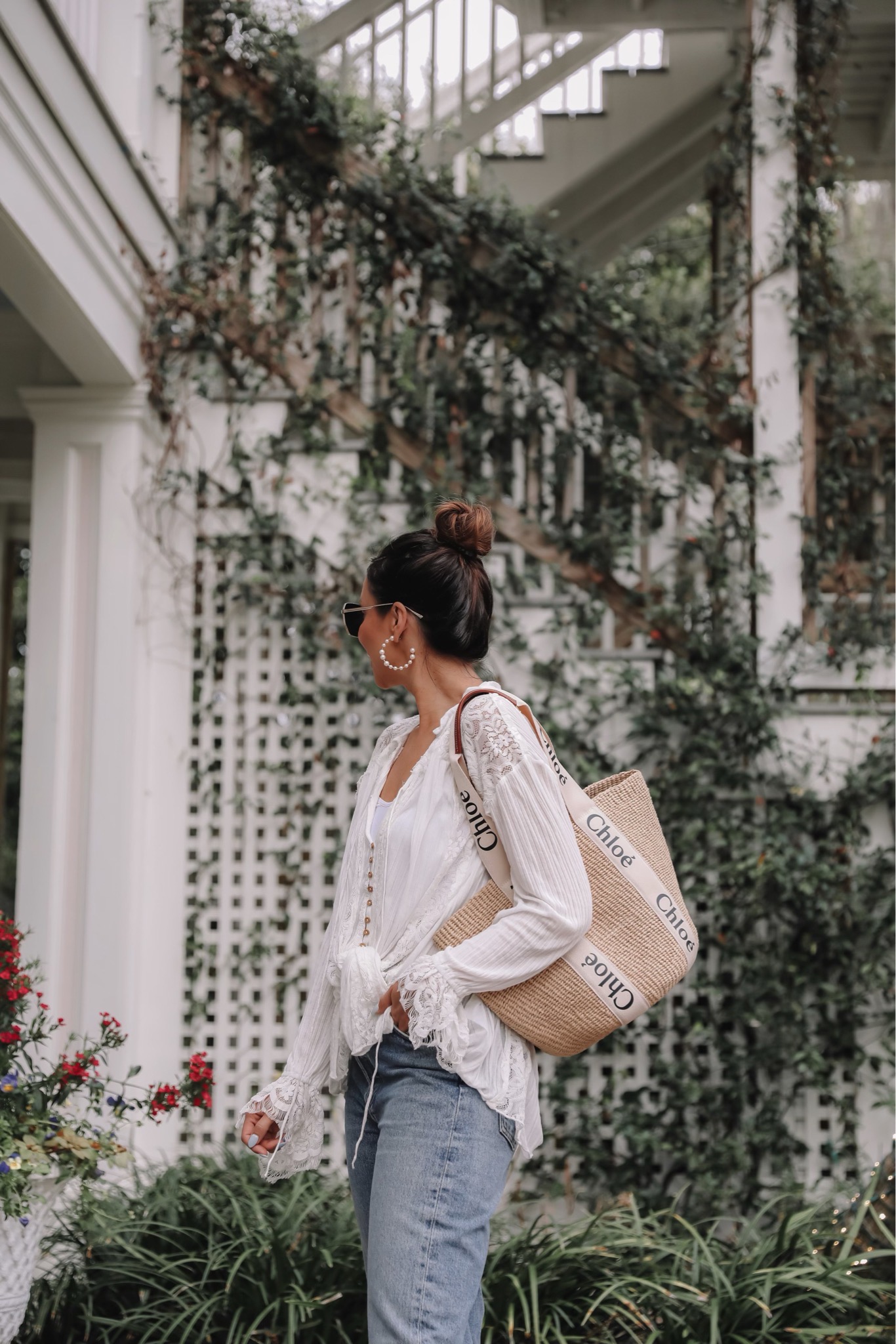 free people top and chloe tote