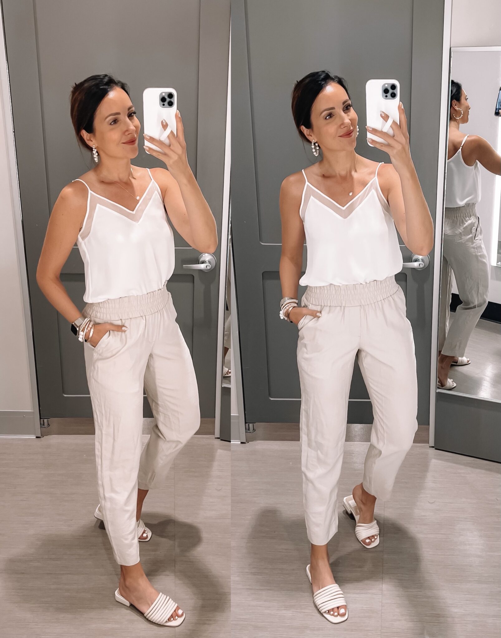 target pants with cami, target style
