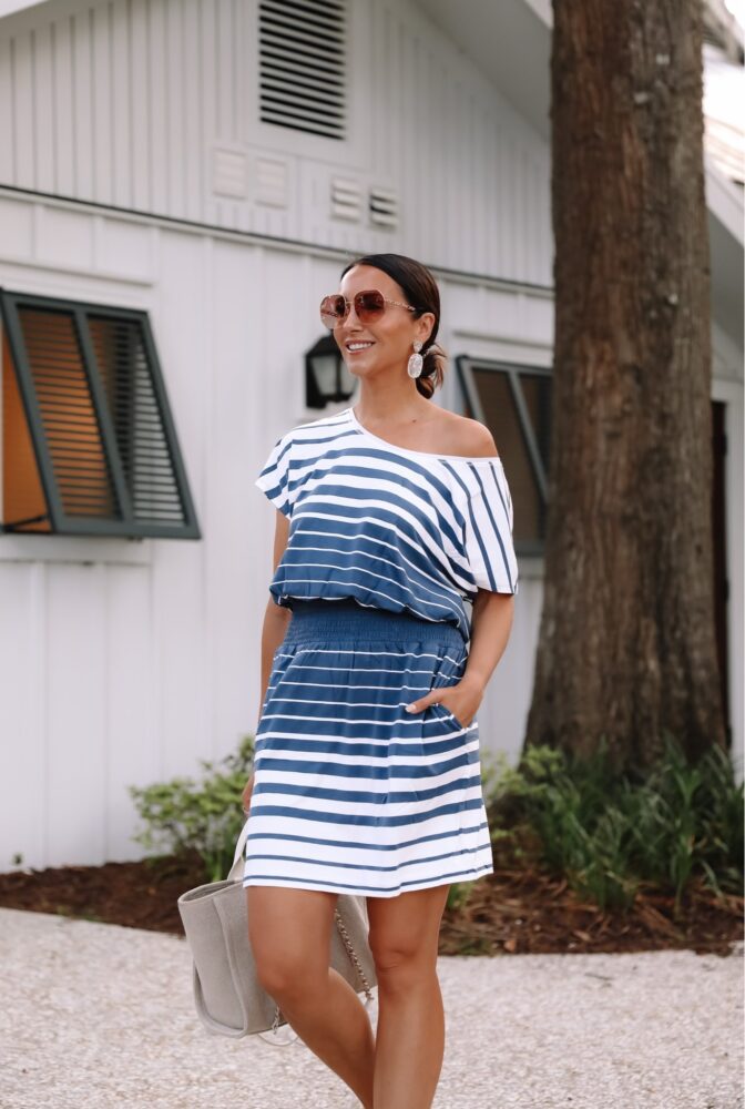 striped summer dress