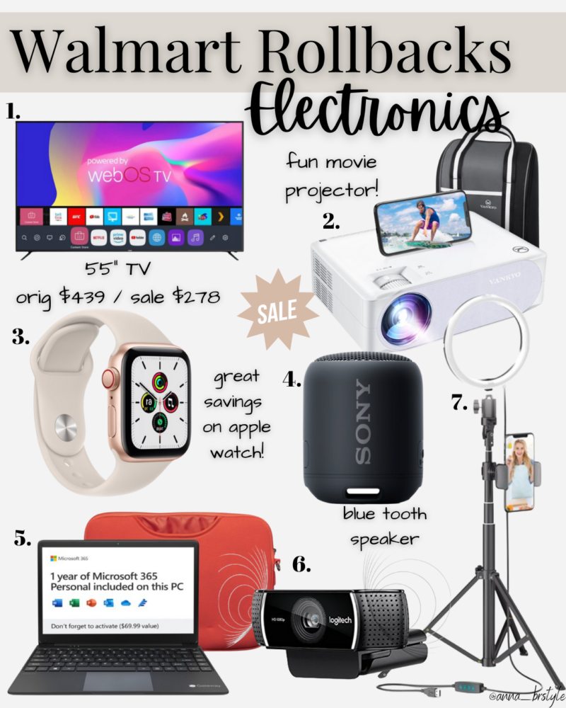 walmart rollbacks - electronics