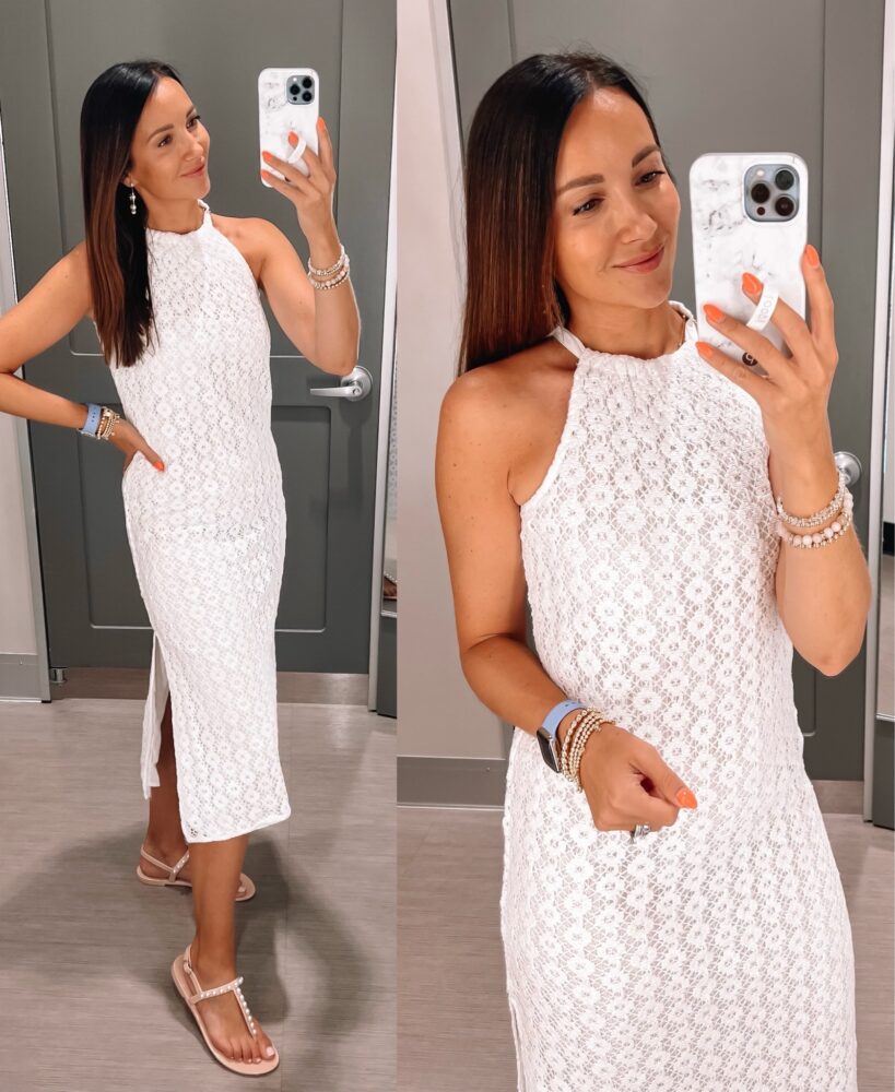 target crochet white summer dress