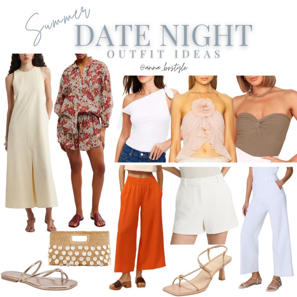 summer outfit inspo, june outfit recap, causl outfits, wedding guest dresses, date night outfit ideas, athleta semi annual sale