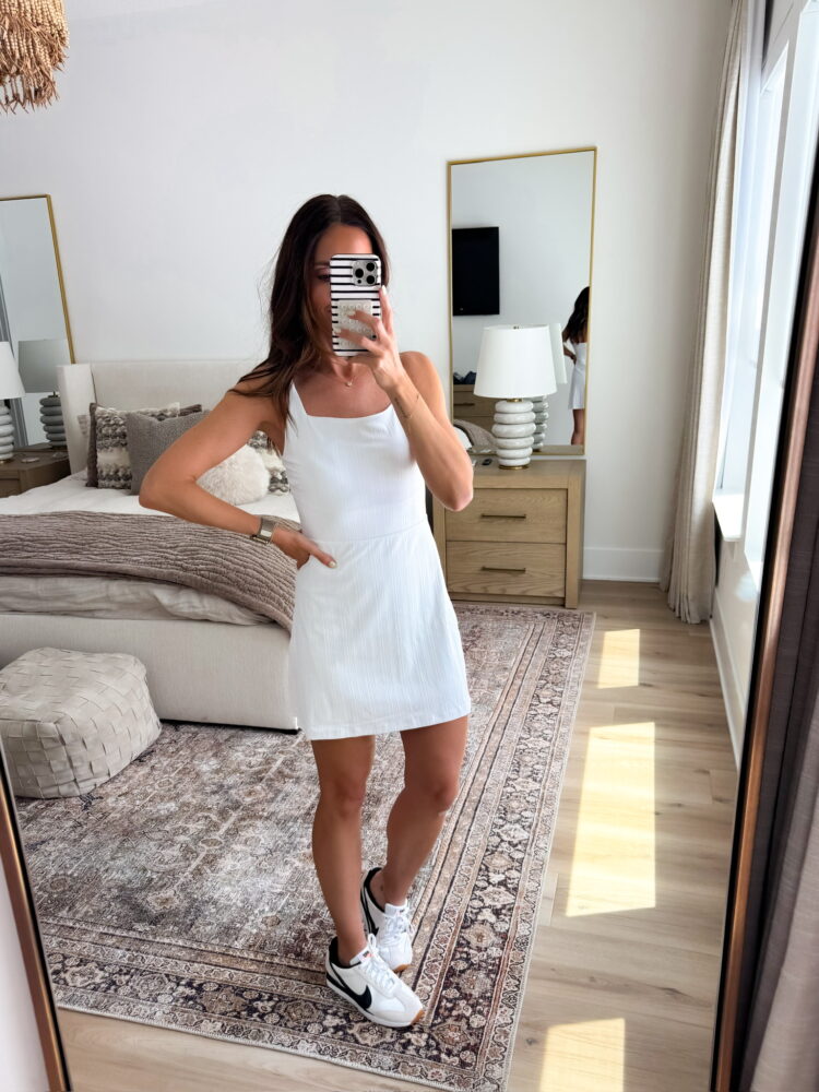 summer outfit inspo, june outfit recap, causl outfits, wedding guest dresses, date night outfit ideas, athleta semi annual sale