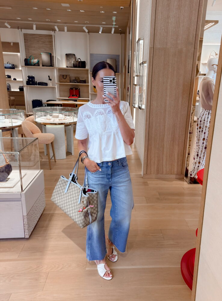 wide leg jeans, high waisted jeans, tie waist jeans, light wash denim, casual outfit, classic white tank top, sleeveless top, neutral cardigan, sweater over shoulders, everyday style, casual chic outfit, Walmart fashion find, affordable denim, stylish mom outfit, tall girl approved jeans, cozy bedroom mirror selfie, neutral home decor, modern bedroom aesthetic, layered casual look, minimal jewelry, smart watch accessory, casual weekend outfit, versatile jeans outfit, effortless style, fashion blogger outfit