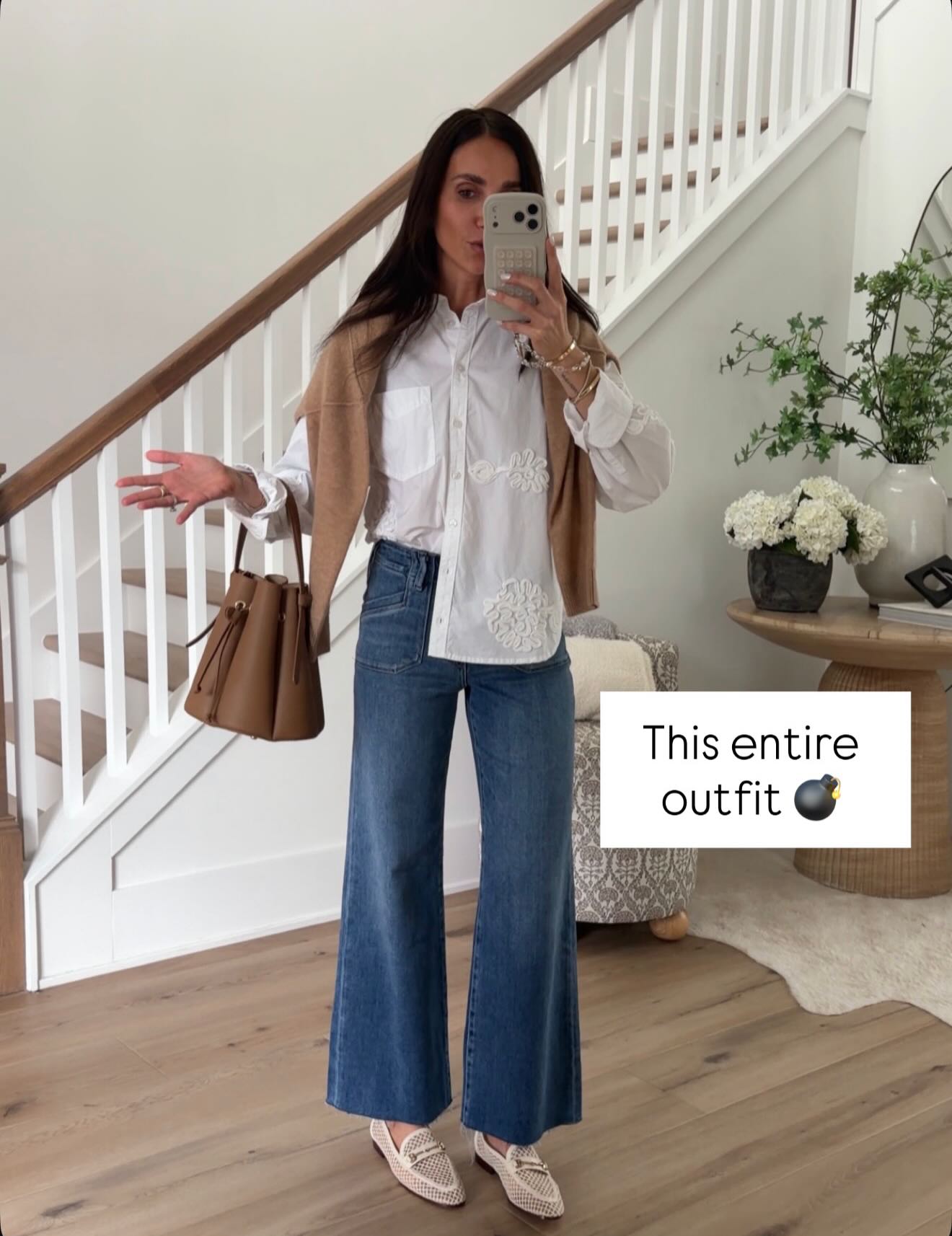 spring workwear outfits, business casual outfits for women, spring office outfits, elevated workwear, wide leg work pants, workwear blouses for women, casual office outfit ideas, feminine workwear style, polished everyday outfits, chic work shoes