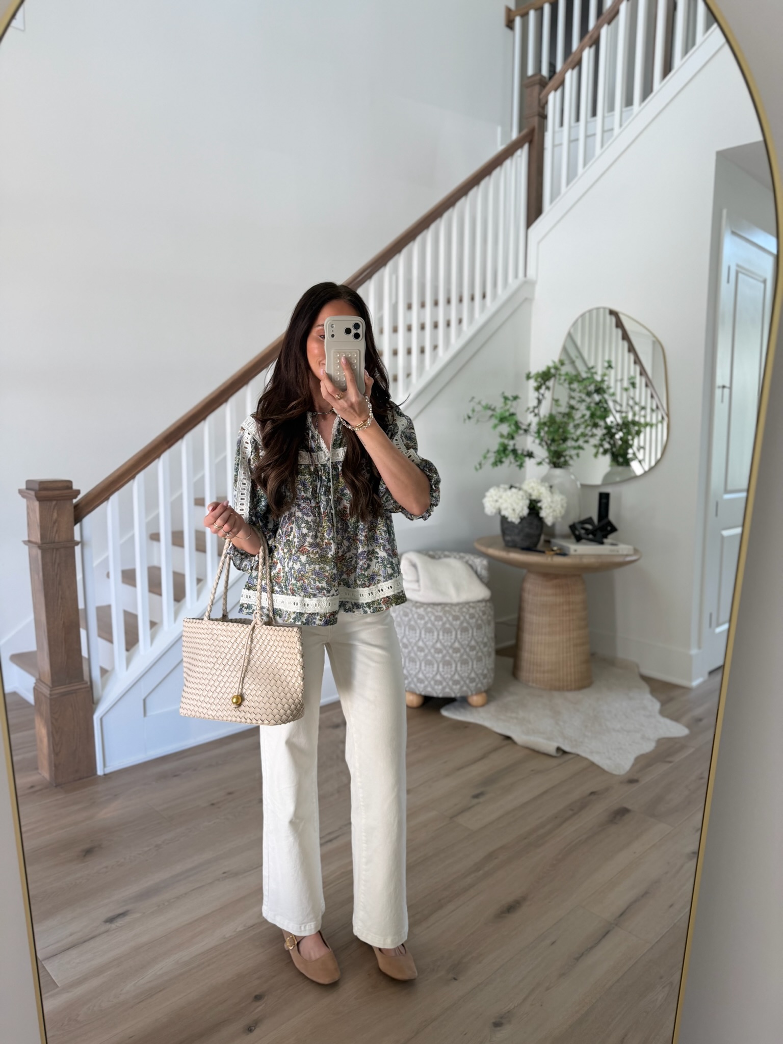 spring workwear outfits, business casual outfits for women, spring office outfits, elevated workwear, wide leg work pants, workwear blouses for women, casual office outfit ideas, feminine workwear style, polished everyday outfits, chic work shoes